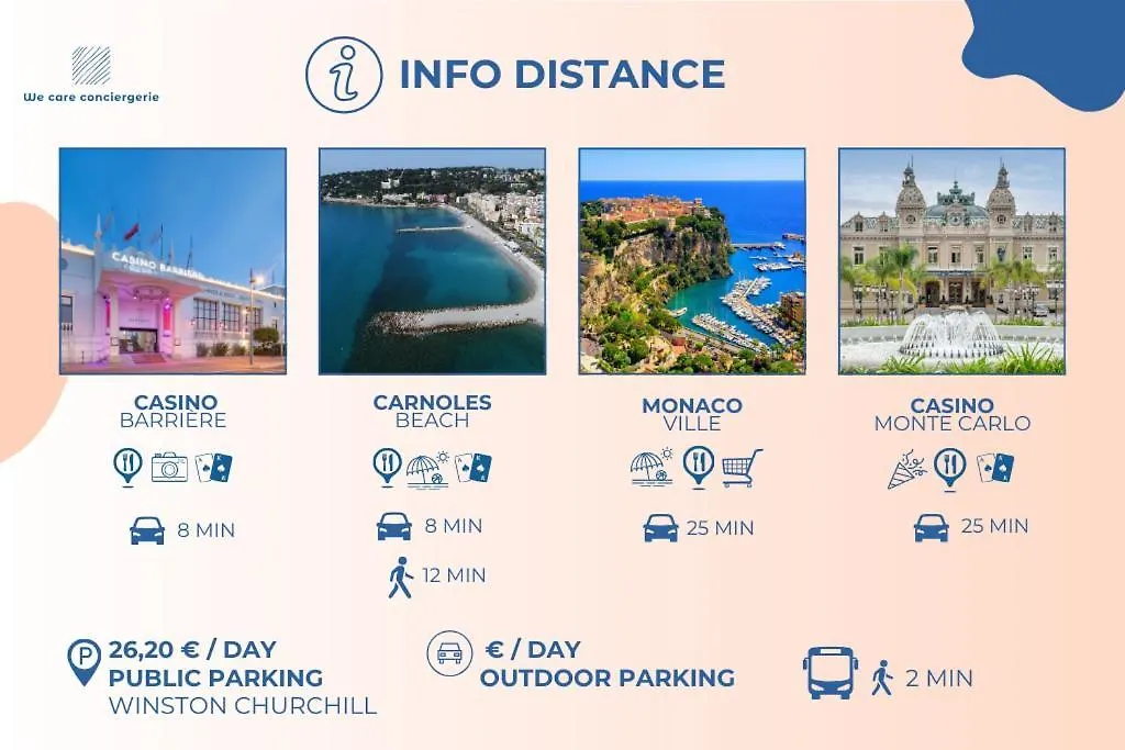 Magnificent 2-Room Apartment Sea View Roquebrune 0*, 로퀴에브륀캡마르탱 프랑스